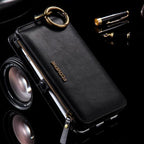 Classic Retro Stand Wallet Case for iPhone