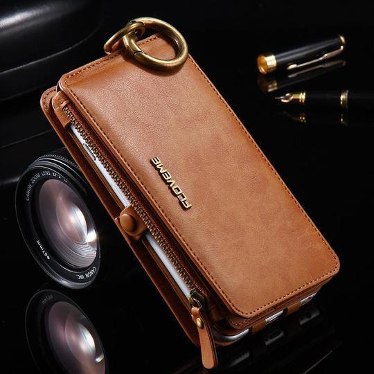 Classic Retro Stand Wallet Case for iPhone