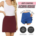 🔥Last Day Promotion($15.99)🔥Anti-chafing Active Skort - Super Soft & Comfortable