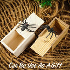 Wooden Spider Scare Prank Box-Have a gift for you-Only 50 Left