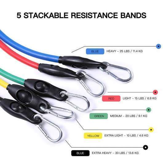 Resistance Band Set ( 11 Piece Set )-Buy 2 Free Shipping