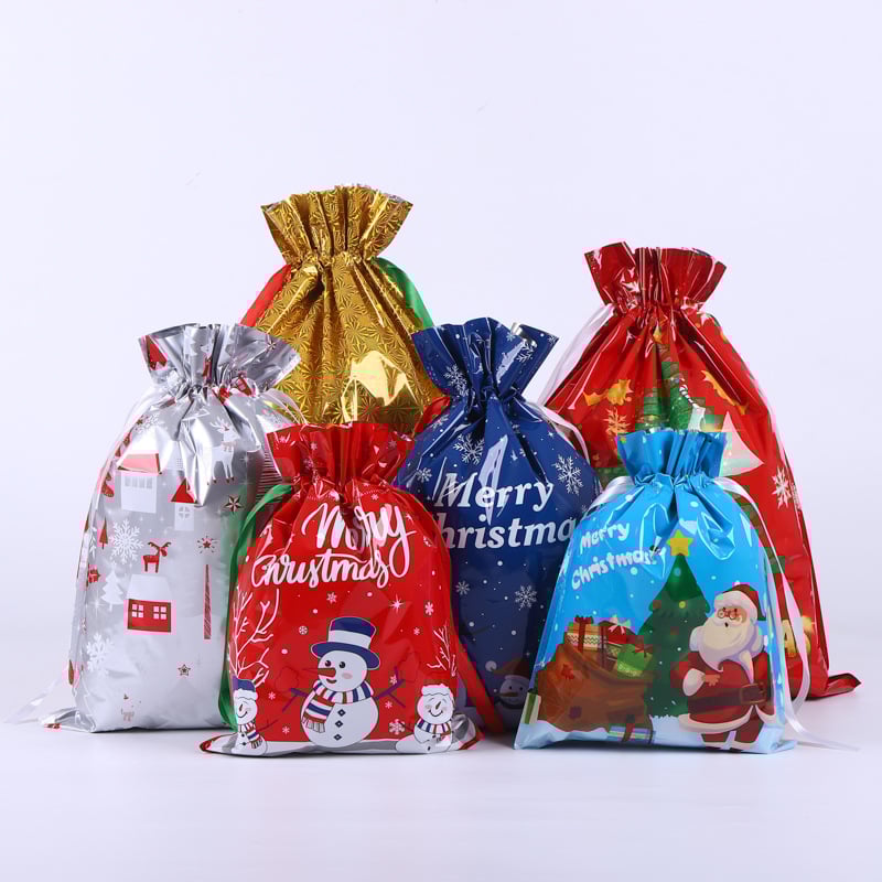 🎁Christmas Sales 49% OFF-Drawstring Christmas Gift Bags (Biodegradable)