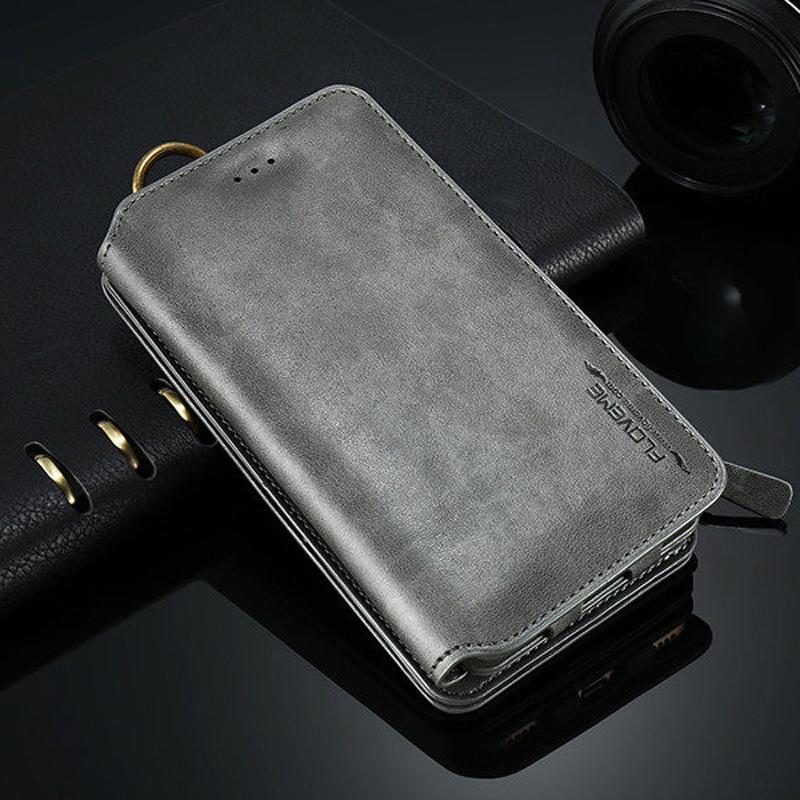 Classic Retro Stand Wallet Case for iPhone