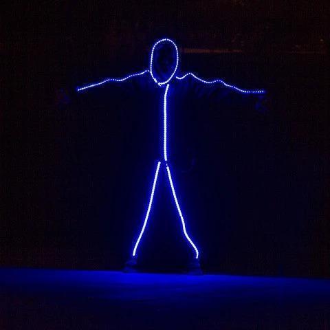 RGB COLOR LIGHT UP LED STICK FIGURE KIT