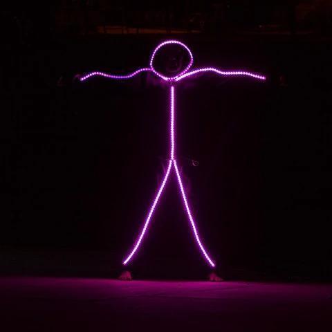 RGB COLOR LIGHT UP LED STICK FIGURE KIT