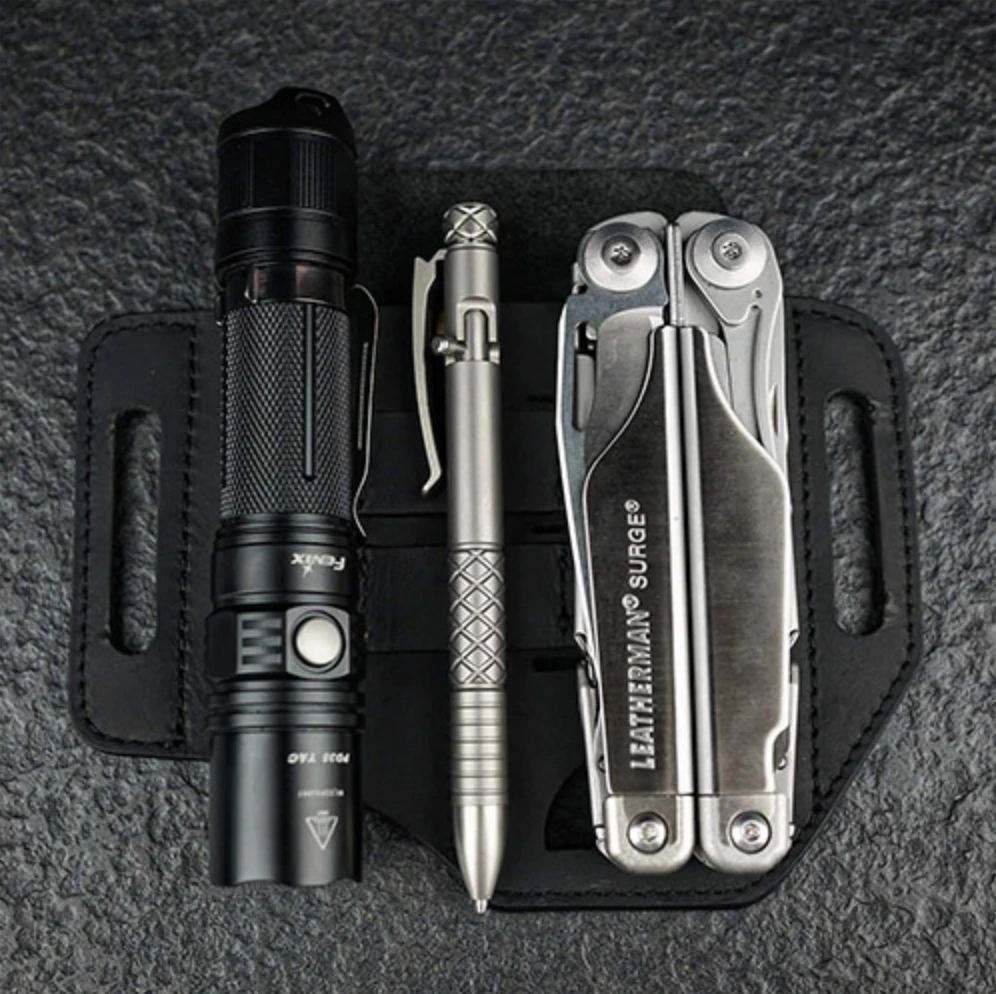 Buy 2 Free Shipping-EDC Multitool Leather Sheath