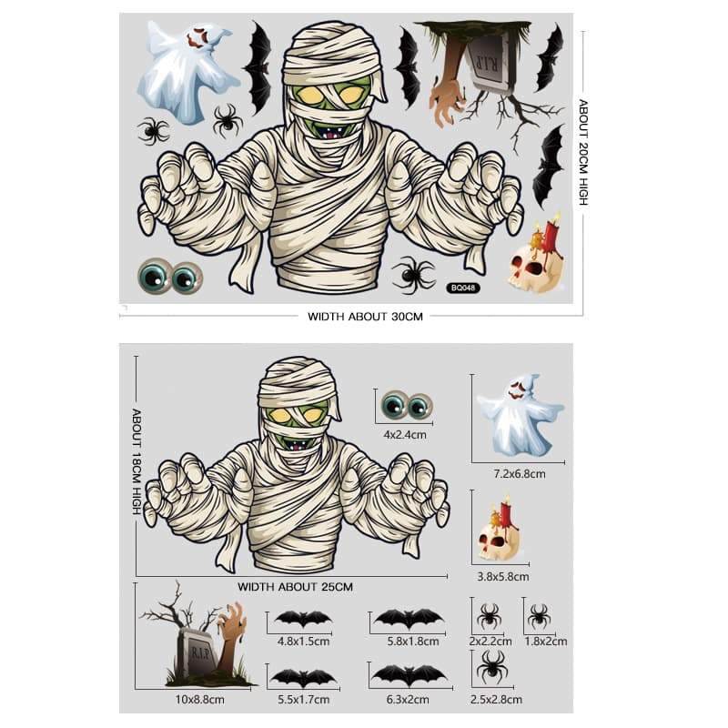 Halloween window stickers