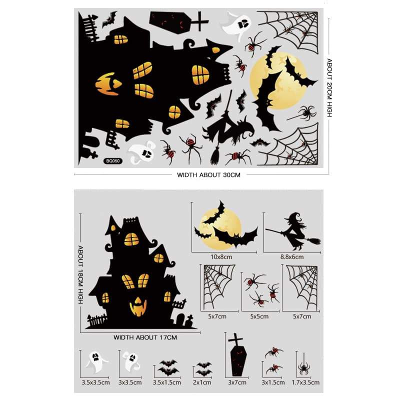 Halloween window stickers