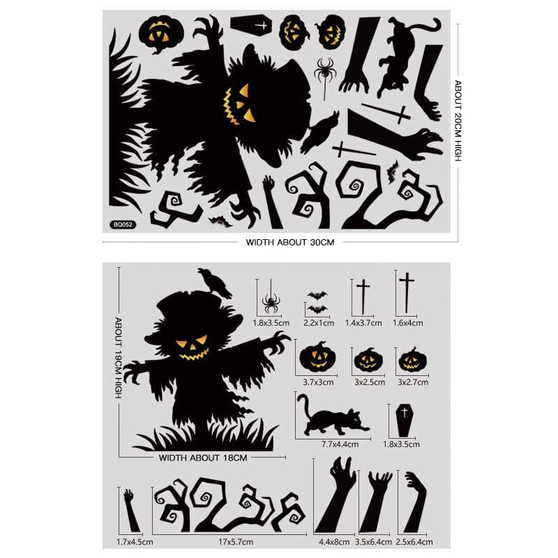 Halloween window stickers
