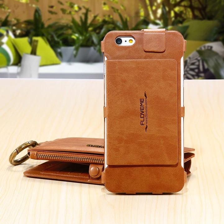 Classic Retro Stand Wallet Case for iPhone